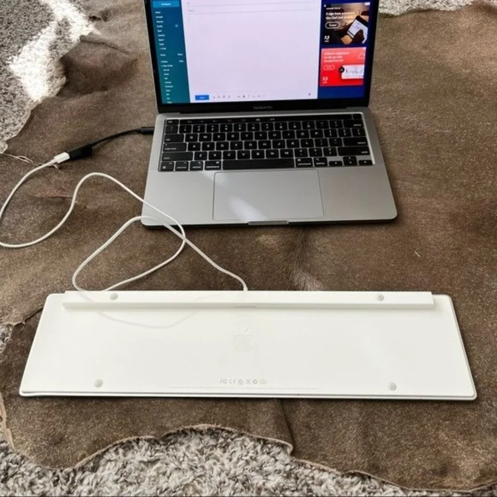 Apple A1243 Magic Wired Aluminum Number Pad Keyboard w/ USB Port MB110LL…
